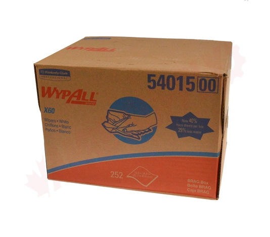 Photo 2 of 54015 : K/C WypAll x60 Cloths, Brag Box, 252/Case