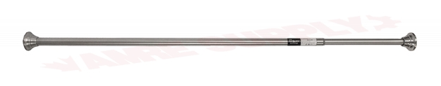 Photo 3 of TR1000BN : Moen Decorative Adjustable-Length Straight Tension Shower Curtain Rod, Brushed Nickel, 44 to 72