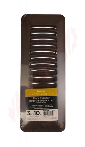 Photo 2 of RG1290 : Imperial Louvered Floor Register, 3 x 10, Brown