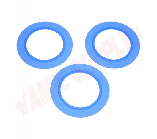 Photo 2 of PROS3AELP15 : Fluidmaster Replacement Flush Valve Seals, 3 pack, Blue
