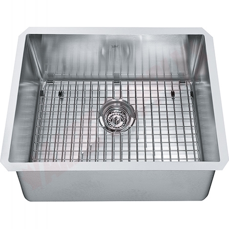 Photo 1 of KCUS24A-10-10BG : Kindred Undermount Kitchen Sink, 1 Bowl, Stainless Steel, with Grid