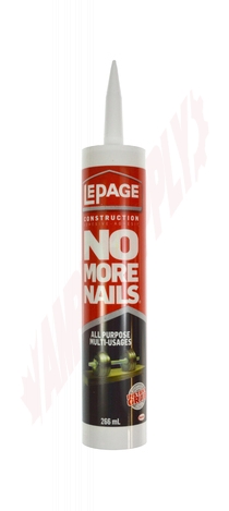 Photo 2 of 02000-0 : LePage No More Nails All Purpose Clear Construction Adhesive, 266mL