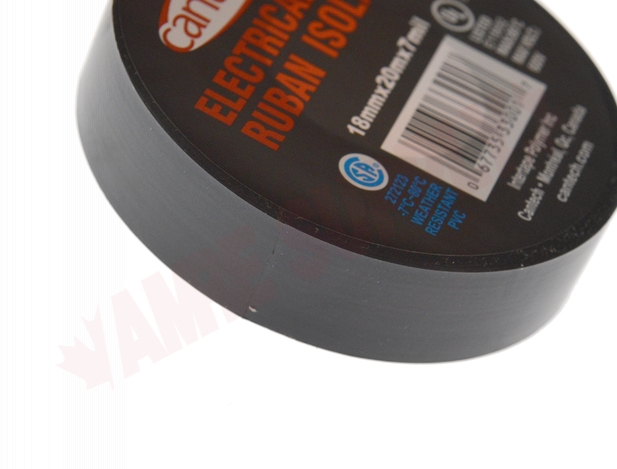 Photo 5 of 330-01 : Cantech Vinyl Electrical Tape, 11/16 x 66', Black