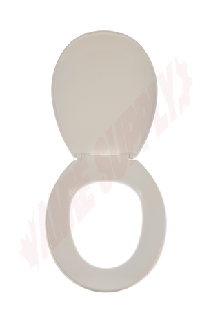 Photo 3 of PFTSE1000WH : ProFlo Toilet Seat, Round, Closed Front, White, with Cover