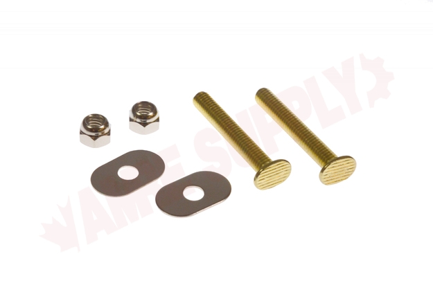 Photo 2 of PFC54A10 : ProFlo 5/16 x 2-1/4 Brass Plated Toilet Closet Bolts, 2/Pack 