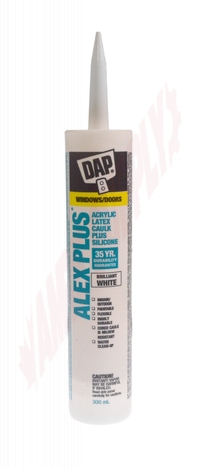 Photo 1 of 74233 : Dap Alex Plus Acrylic Latex Caulk Plus Silicone, White, 300mL