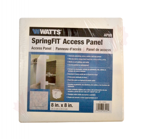 Photo 2 of APU9 : Watts SpringFit Access Panel, Plastic, 8 x 8