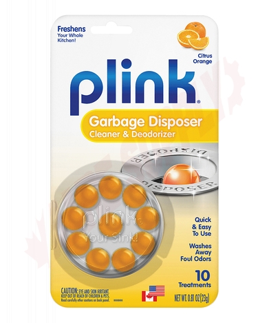 Photo 1 of PCO12T : Plink Garbage Disposal Cleaner & Deodorizer, Orange