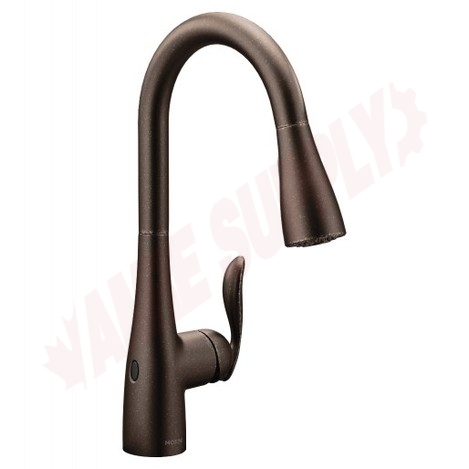 Photo 1 of 7594EWORB : Moen Arbor Wave MotionSense Pulldown Kitchen Faucet, Oil Rubbed Bronze