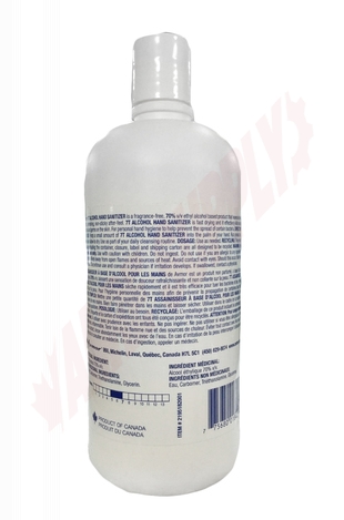 Photo 2 of 156936A : Avmor 7T 70% Alcohol Hand Sanitizer Liquid Gel, 500ml