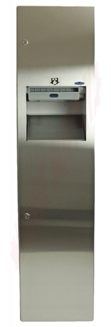 Photo 2 of 400-70A : Frost Recessed Combination Hands Free Towel Roll Dispenser & Disposal, Stainless Steel