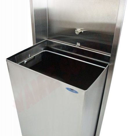 Photo 3 of 427-70A : Frost Recessed Hands Free Combination Paper Towel Dispenser/Disposal Receptacle, Stainless Steel
