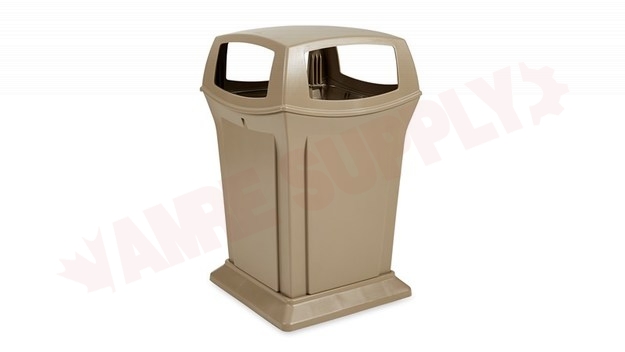 Photo 1 of 917388BEIG : Rubbermaid Commercial Ranger Classic Trash Can, Beige