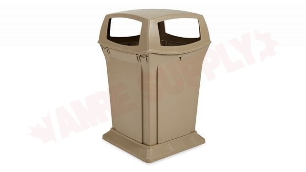 Photo 3 of 917388BEIG : Rubbermaid Commercial Ranger Classic Trash Can, Beige