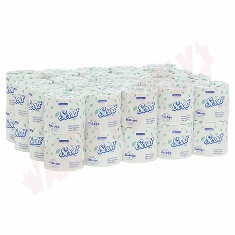 Photo 1 of 48040 : Scott Recycled Toilet Tissue, 2/Ply, 550 Sheets, 40 Rolls/Case