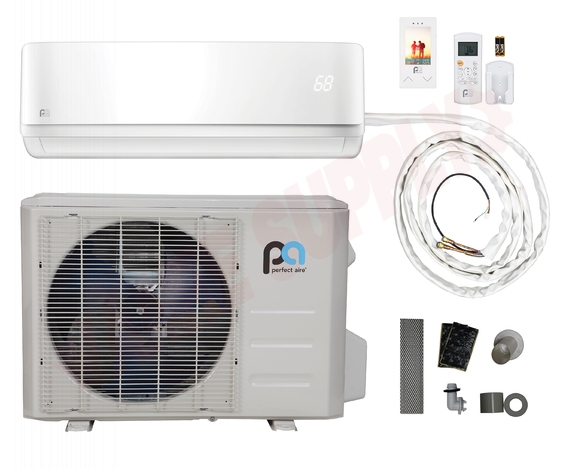 Photo 1 of 2PAMSHQC12 : Perfect Aire 12,000 BTU Mini-Split Quick Connect Room Air Conditioner Kit