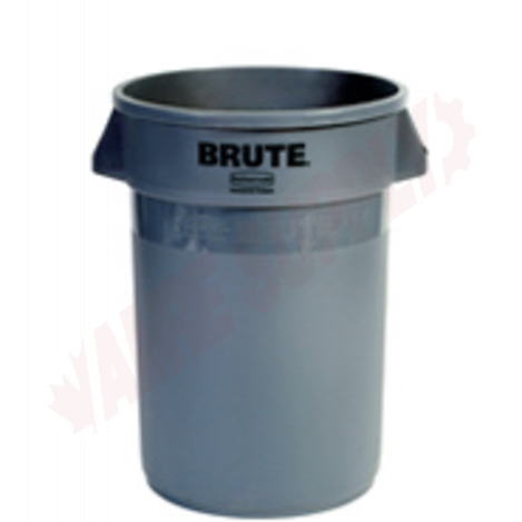 Photo 1 of 263200GRAY : Rubbermaid BRUTE Container, 32 gal., Grey