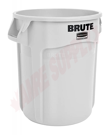 Photo 1 of 262088WHT : Rubbermaid BRUTE Container, 20 gal., White