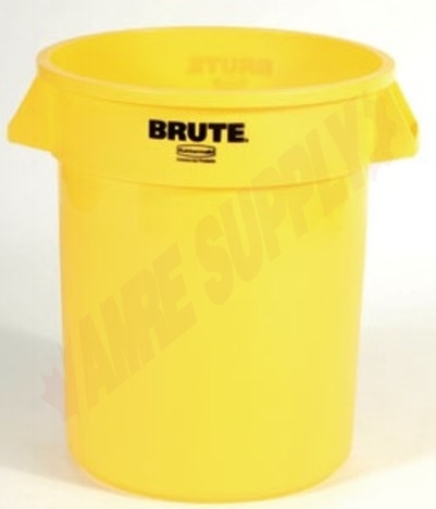 Photo 1 of 262000YEL : Rubbermaid BRUTE Container, 20 gal., Yellow