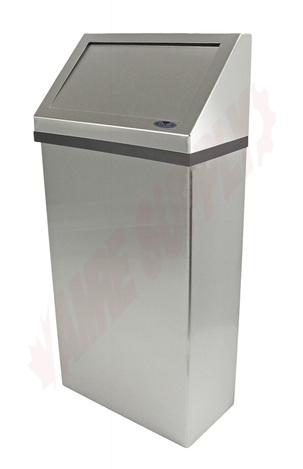 Photo 1 of 303-3NL : Frost Wall Mounted Waste Receptacle, No Liner, 13 gal., Stainless Steel