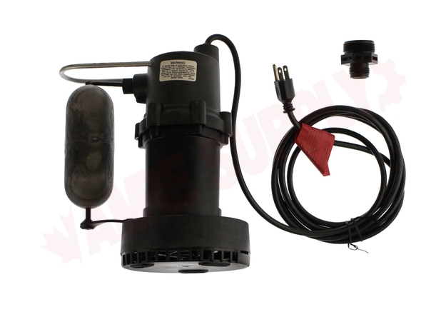 Photo 1 of 505702 : Little Giant 5.5-ASP 505700 Series Submersible Sump Pump, 1/4HP 40GPM 115V W/10' Cord