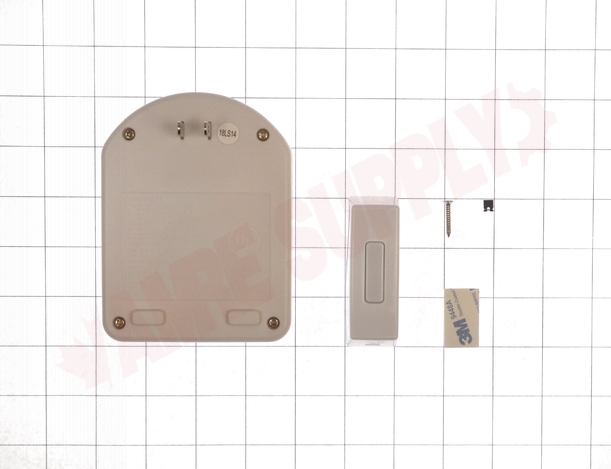 Photo 10 of SL-6144-A : Heath Zenith Wireless Plug-in Flashing Strobe Door Chime Kit, 1 Button, White