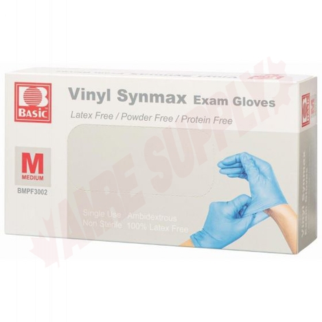 Photo 3 of WO7786389 : Basic Hybrid Nitrile-Vinyl Disposable Exam Gloves, Medium, 100/Pack