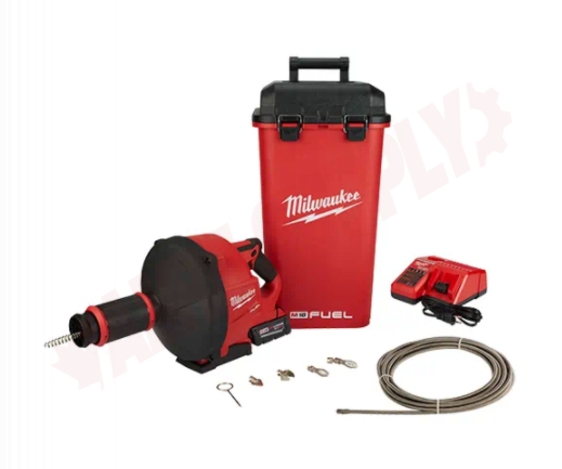 Photo 1 of 2772B-21XC : Milwaukee M18 FUEL Drain Snake with Cable Drive, 1/4 & 3/8