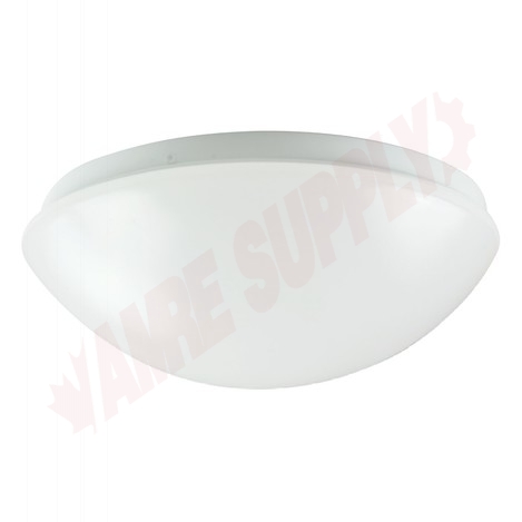 Photo 1 of 68046 : Standard Lighting 11 Flush Mount, White, Frosted Polycarbonate Round, 15W LED Included, 3000K