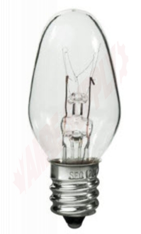 Photo 1 of 22003 : 7W C9.25 Incandescent Christmas Lamp, Clear