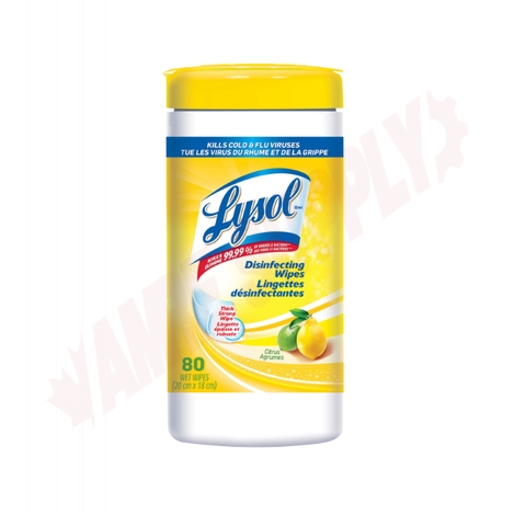Photo 1 of 77182 : Lysol Disinfecting Wipes, Citrus, 80/Canister