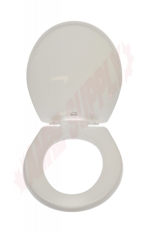 Photo 4 of 730SLEC-000 : Bemis Toilet Seat, Whisper Close, Round, Closed Front, White, with Cover