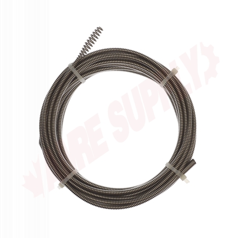 Photo 1 of 48-53-2671 : Milwaukee RUST GUARD Plated Drain Cleaning Cable, Bulb, 1/4 x 35'