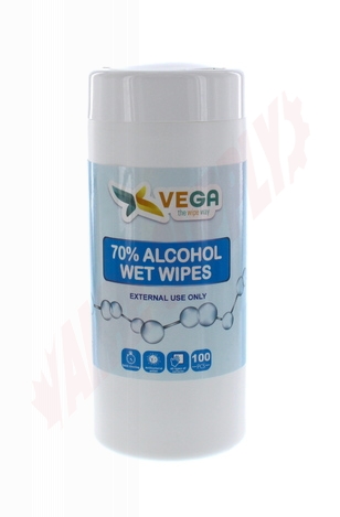 Photo 1 of VEGA100 : VEGA Disinfecting Wipes, 70% Alcohol, 100/Tub
