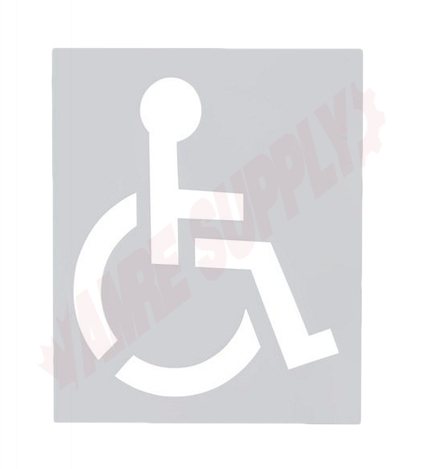 Photo 1 of Z-503 : Handicap Parking Lot Stencil, Reusable, 48 x 48