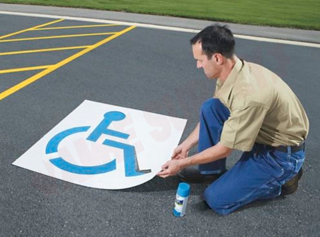 Photo 2 of Z-503 : Handicap Parking Lot Stencil, Reusable, 48 x 48