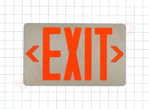 Photo 11 of SLEXPCOWH : Stanpro Exit Sign, Commercial, Thermoplastic, AC/DC