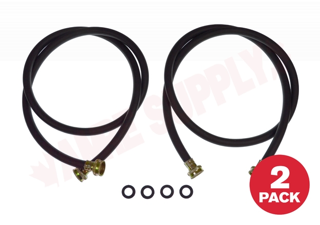 Photo 1 of 3805FFB2 : Supco 3805FFB2 Washer Fill Hose Set, Black Rubber, 2/Pack, 60