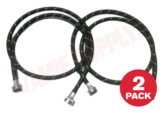 Photo 1 of 8212487RP : Whirlpool Washer Fill Hose, Nylon Braided, 5', 2/Pack