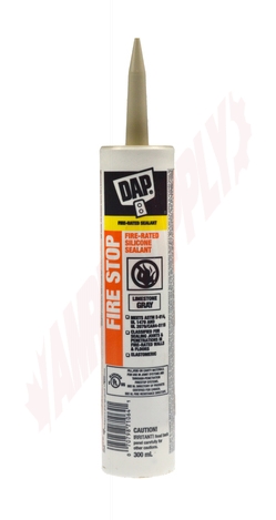 Photo 1 of 71064 : Dap Fire Stop Fire-Rated Silicone Sealant, Light Grey, 300mL