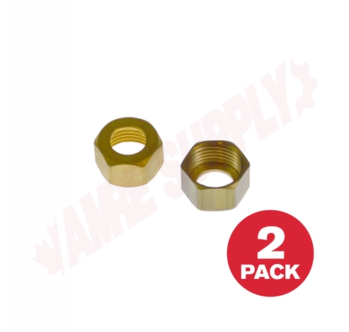 Photo 1 of ULN301 : Brass Tailpiece Coupling Nuts, 2/Pack