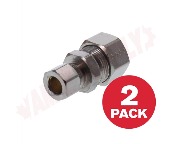 Photo 1 of ULN337 : Master Plumber 3/8 Compression x 1/2 Compression Couplings, 2/Pack