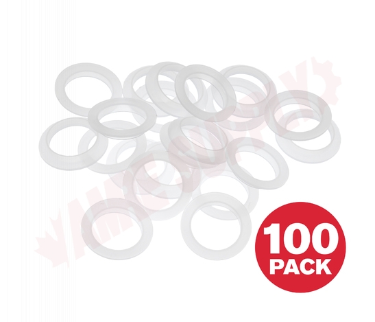 Photo 1 of ULN437 : Master Plumber 1-1/2 Flanged Poly Tailpiece Washers, 100/Pack