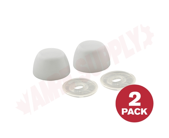 Photo 1 of ULN258C : American Standard Toilet Bolt Caps, Gray, 2/Pack