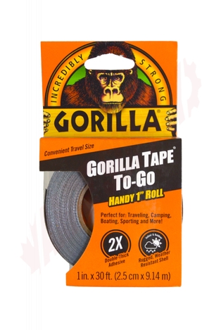 Photo 1 of 6101001 : Gorilla Tape To-Go, 1x30', Black