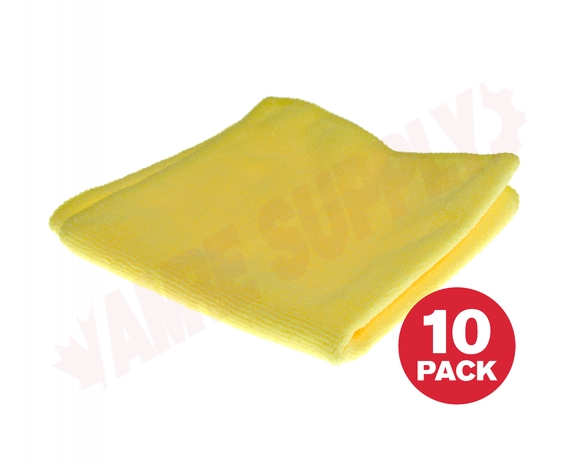 Photo 1 of 3131Y : Globe Microfiber Cloth, Yellow, 14 x 14, 10/Pack