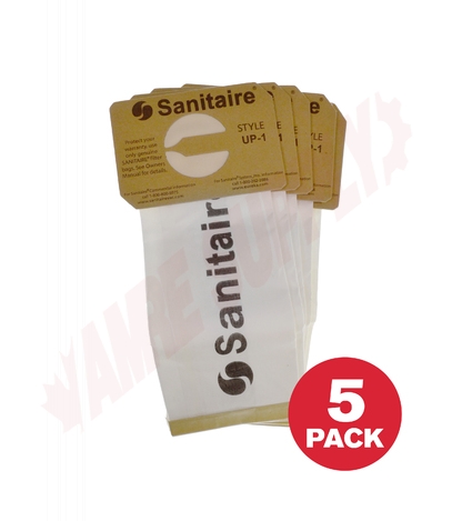 Photo 1 of 62100-10 : Sanitaire Vacuum Bags, UP-1 Style, For SC600, 5/Pack
