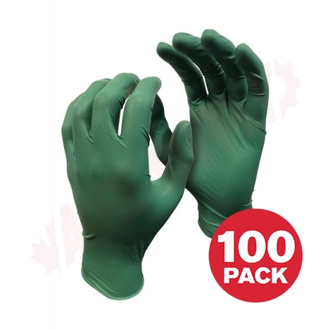 Photo 1 of 5559PF-L : Watson Green Monkey Nitrile Powder Free Gloves, Large, 4mil, 100/Box