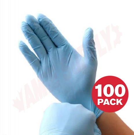 Photo 1 of WO7786389 : Basic Hybrid Nitrile-Vinyl Disposable Exam Gloves, Medium, 100/Pack