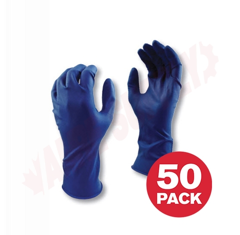Photo 1 of 5553PF-M : Watson Grease Monkey Blue Latex Gloves, Medium, 50/Box